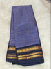 Pure Gadwal Checks Saree-  Steel Blue