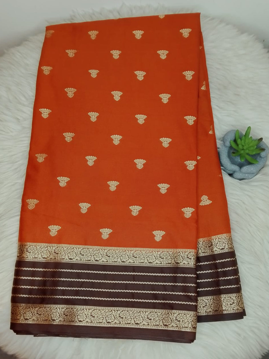 SEMI SILK SAREE - JUMKA MOTIFS