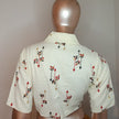 Cotton Printed Blouse- Cream