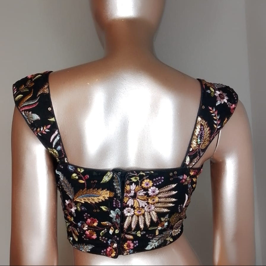 Natural Crepe Floral Blouse