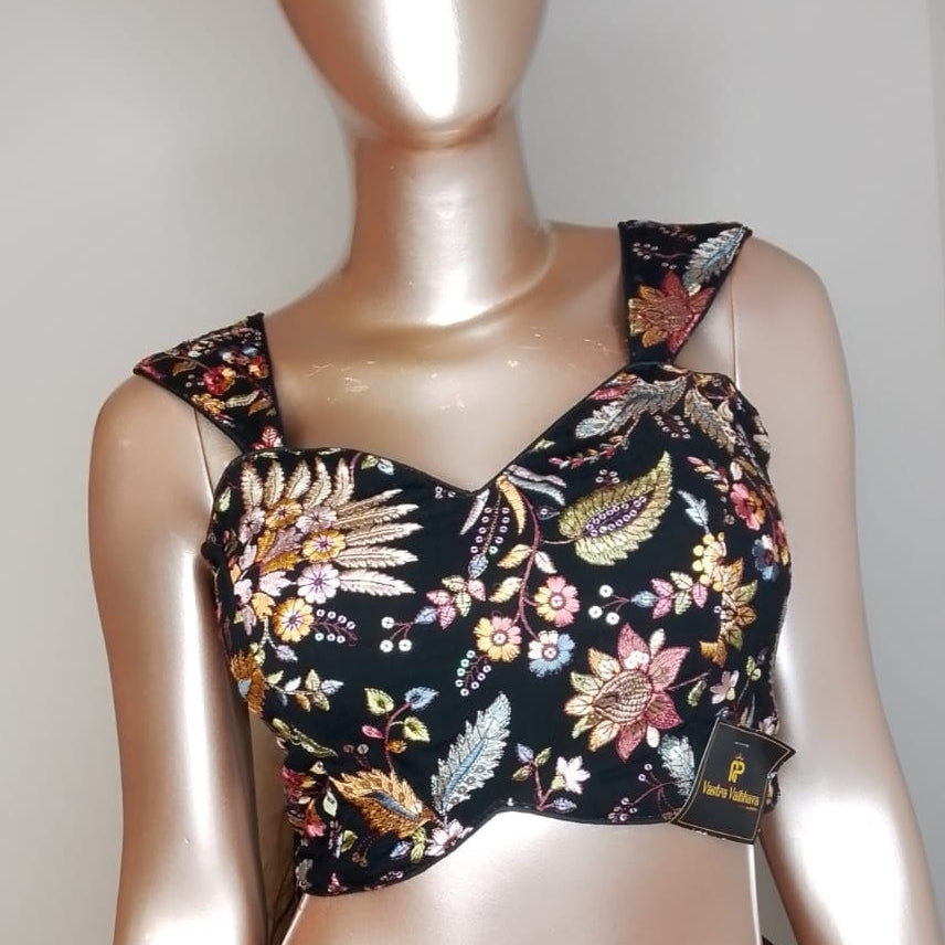 Natural Crepe Floral Blouse