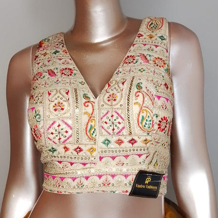 Hand-Embroidered Designer Blouse