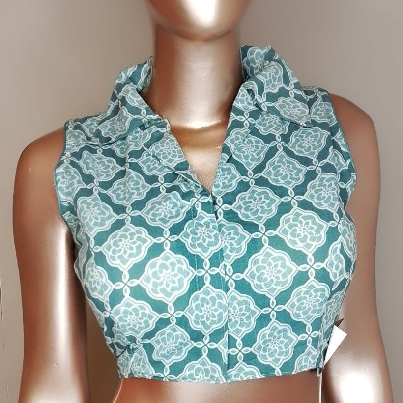 Kalamkari Printed Collar Blouse