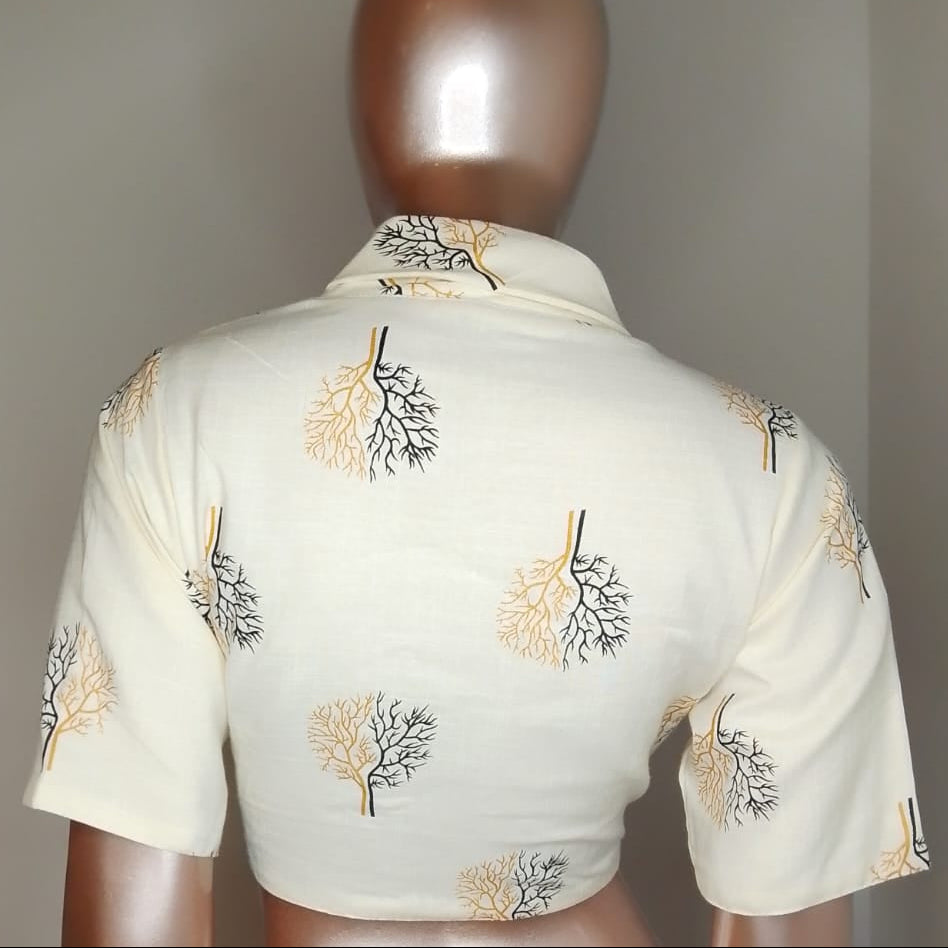 Printed Cotton Blouse
