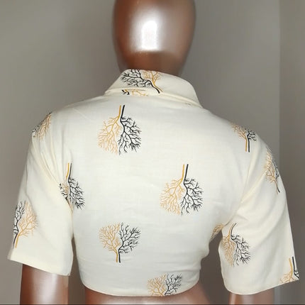 Printed Cotton Blouse