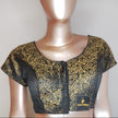 Black & Gold Brocade Blouse