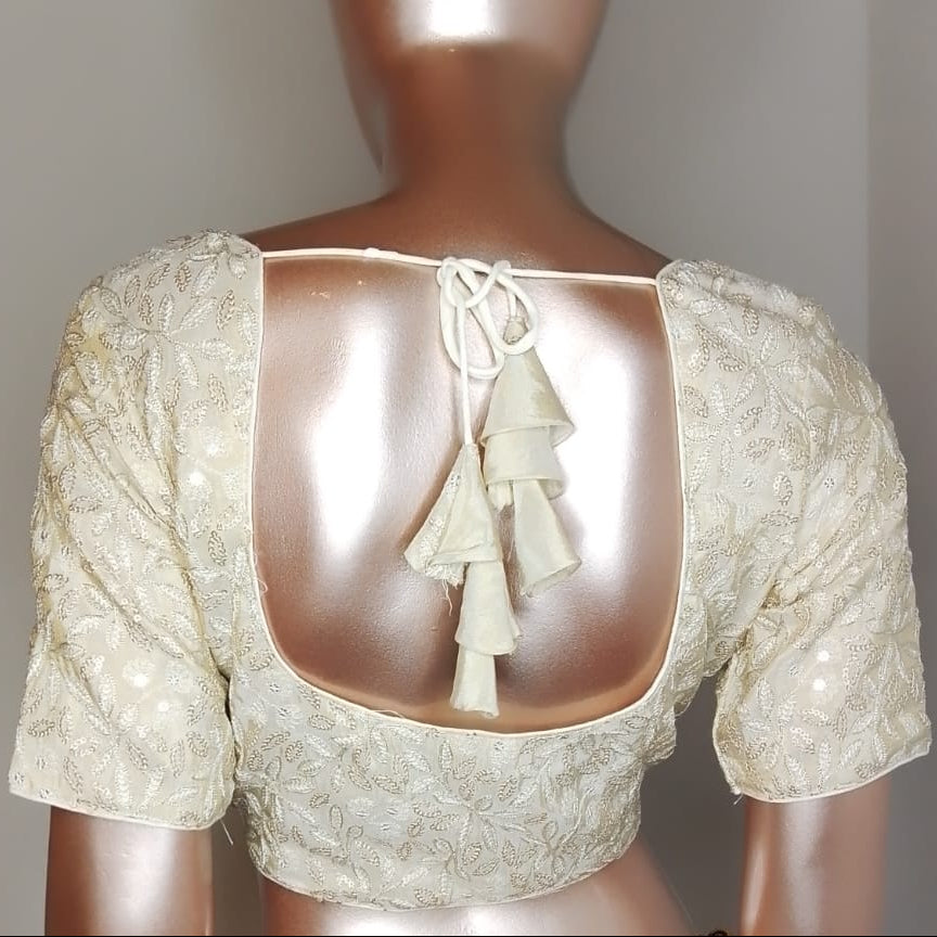 Cream Designer Blouse