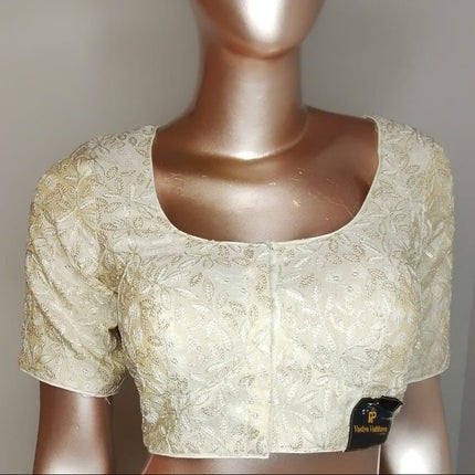 Cream Designer Blouse