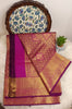 Pure Kanchipuram Brocade Silk Saree – Royal Wine Purple