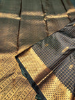 Pure Kanchipuram Silk Saree-Checks