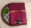 Premium Viscose Body Saree with Satin Border -Wine