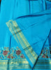 Pure crepe Mysore Silk Embroidery Saree