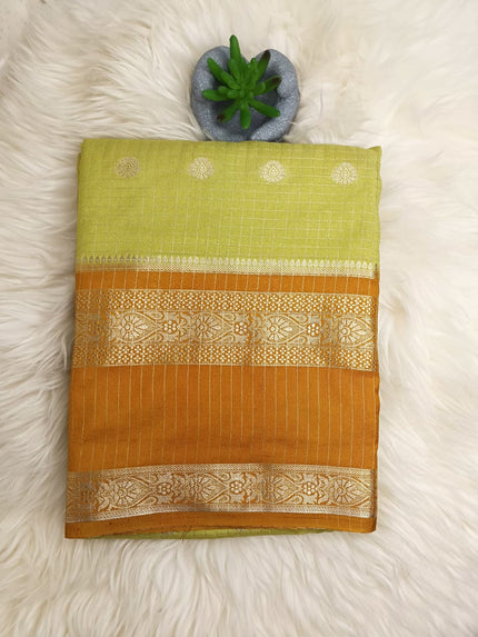 Georgette Checks Pattern Saree