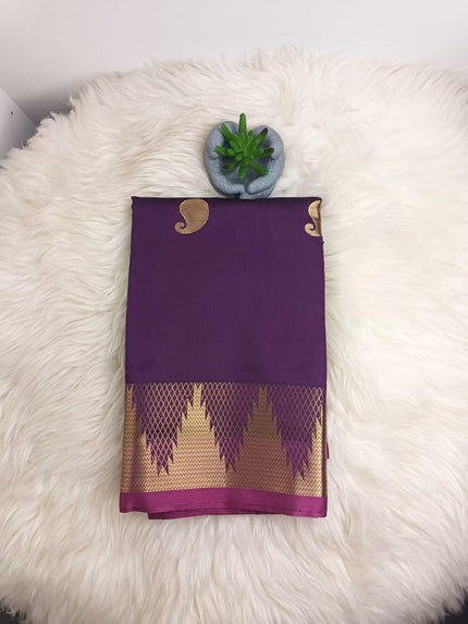 Soft Silk Saree – Zari Butta with Rich Border