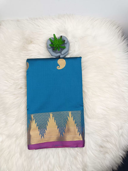 Soft Silk Saree – Zari Butta with Rich Border