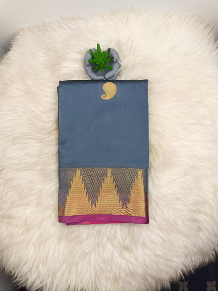 Soft Silk Saree – Zari Butta with Rich Border