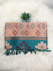 Soft Silk Pochampally Ikat Saree with Contrast Pallu & Tassels