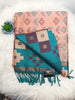 Soft Silk Pochampally Ikat Saree with Contrast Pallu & Tassels