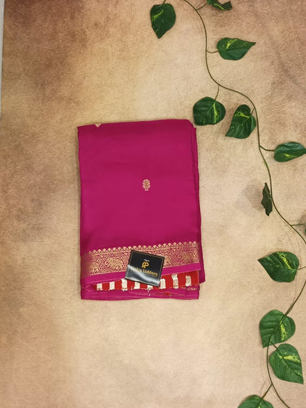Premium Crepe Viscose Saree with Elegant Zari Border & Buttas