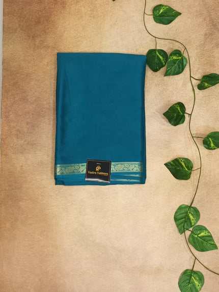 Premium Crepe Viscose Saree with Elegant Zari Border & Buttas