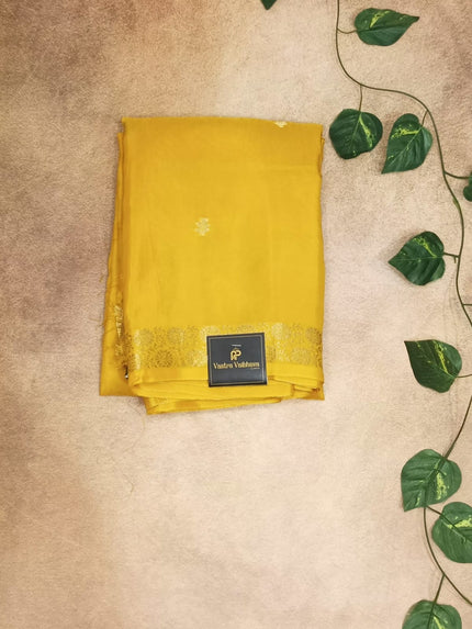 Premium Crepe Viscose Saree with Elegant Zari Border & Buttas