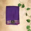 Elegant Crepe Silk Saree with Minimal Zari Border