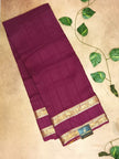 Elegant Viscose Saree with Traditional Zari Border