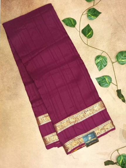 Elegant Viscose Saree with Traditional Zari Border