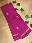 Elegant Viscose Saree with Zari Buttas & Minimal Border