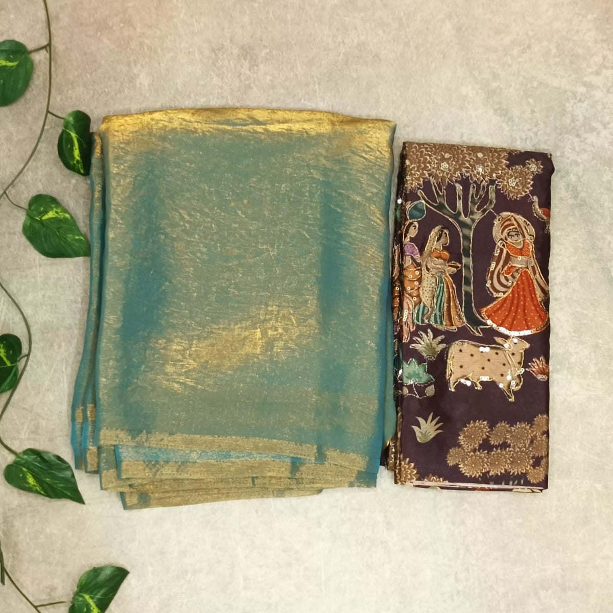 Space Silk Plain Saree