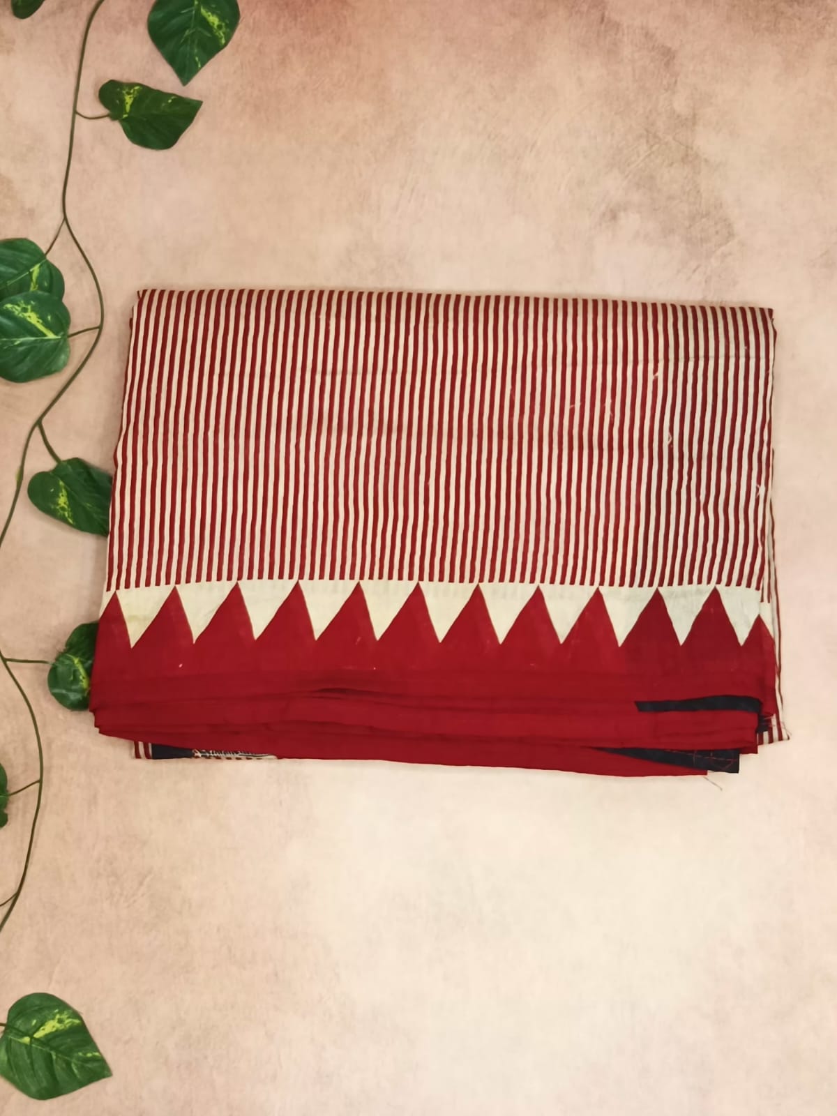 Mul Cotton Ajrakh Print Saree