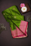 Semi Satin Silk Saree – Rich Zari Border