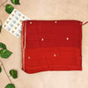 Pure Matka Tissue Silk Saree-Scarlet Red