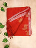 Pure Matka Silk Pichwai Print Saree- Classic Red