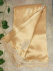 Pure Kanchi Tissue  With Handwork Saree - Champagne Gold