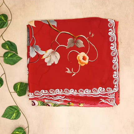 Pure Crepe Digital Print Saree
