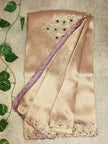 Pure Kanchi Silk Saree with Handwork - Copper Gold