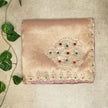 Pure Kanchi Silk Saree with Handwork - Copper Gold