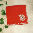 Pure Organza Saree with Handwork- Red