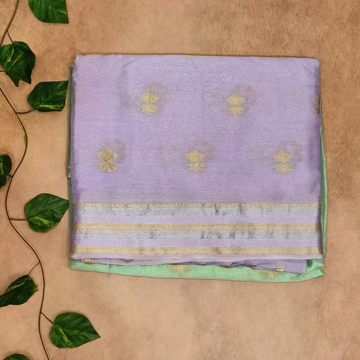 Halfmix Chinon Saree – Soft & Graceful Elegance