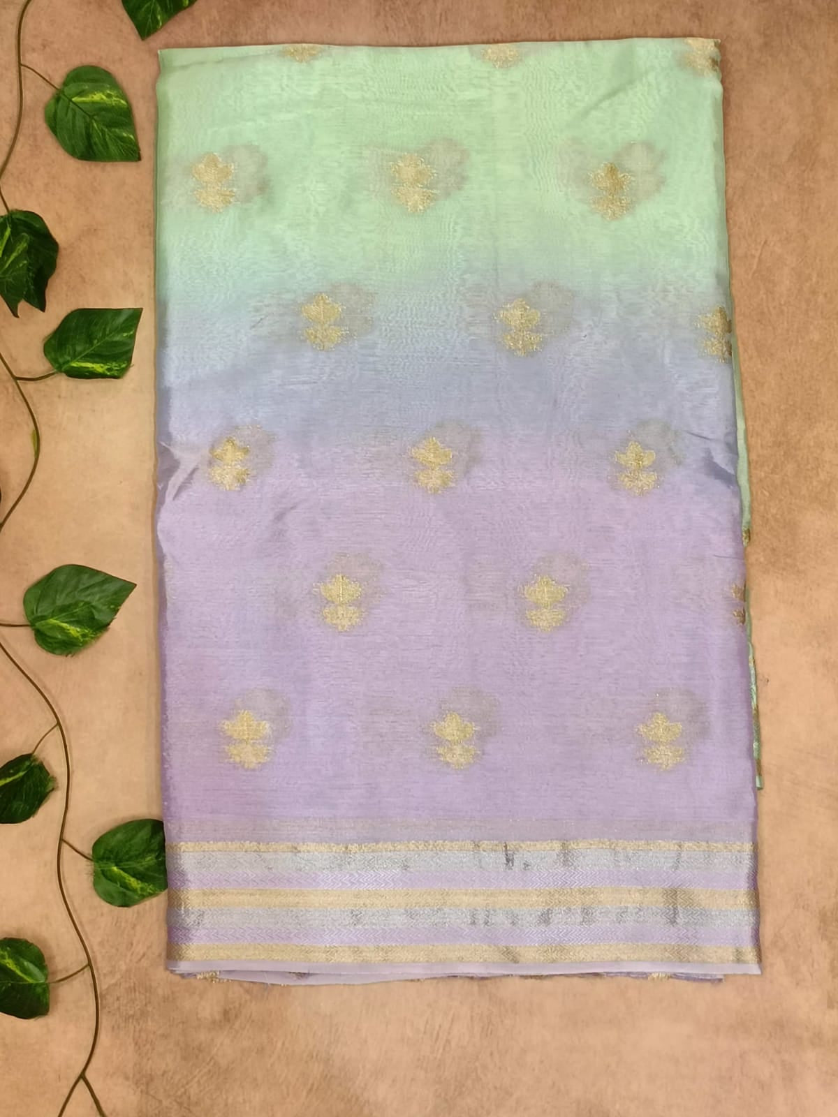 Halfmix Chinon Saree – Soft & Graceful Elegance