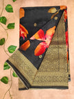 Pure Dola Organza Saree – Digital Floral Elegance