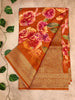 Pure Dola Organza Saree – Digital Floral Elegance