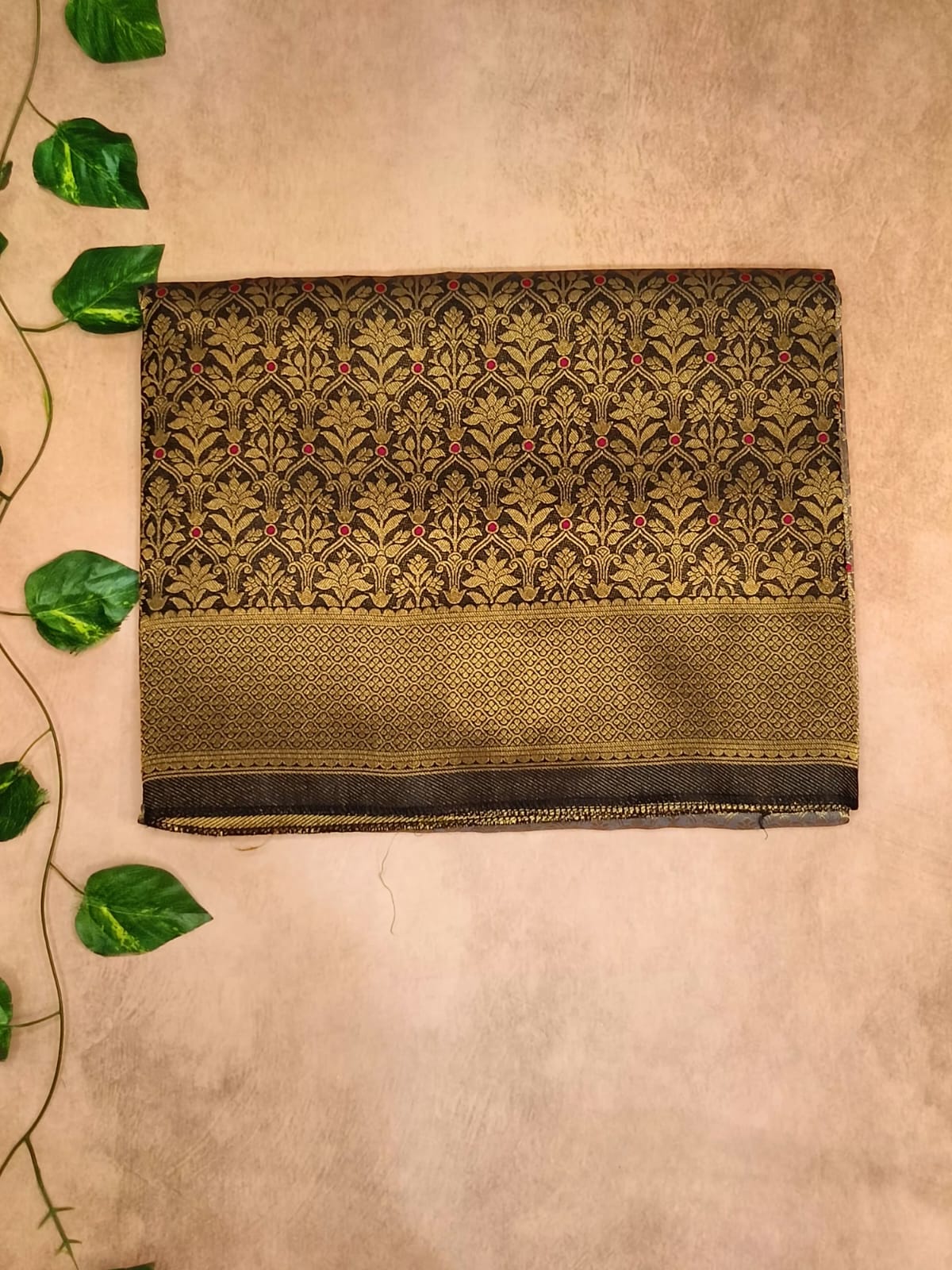 Khadi Brocket Saree – Classic Woven Elegance
