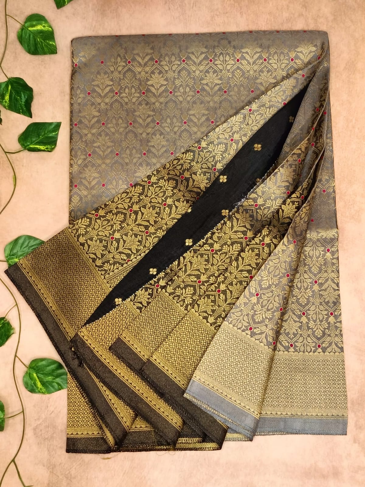 Khadi Brocket Saree – Classic Woven Elegance