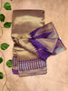 Pure Tissue Temple Border Saree – Traditional Radiance