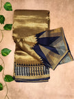 Pure Tissue Temple Border Saree – Traditional Radiance