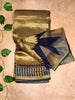Pure Tissue Temple Border Saree – Traditional Radiance