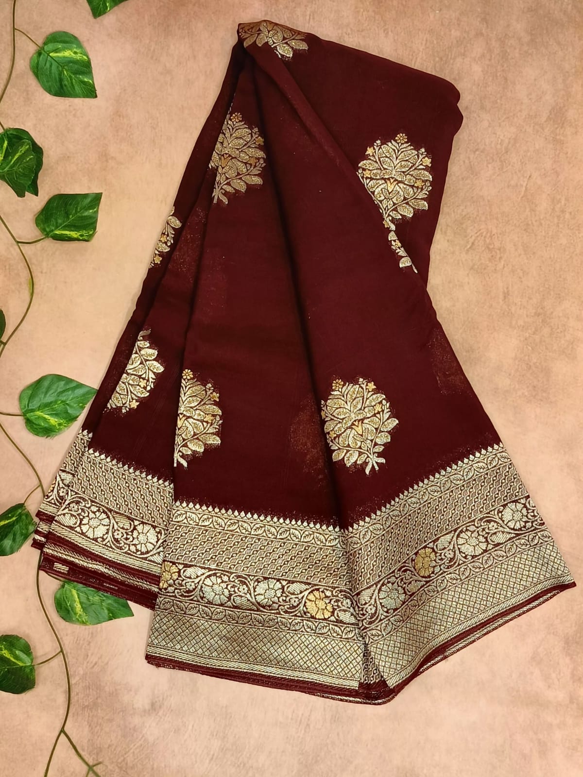 Bunny Tussar Saree – Grace in Every Drape