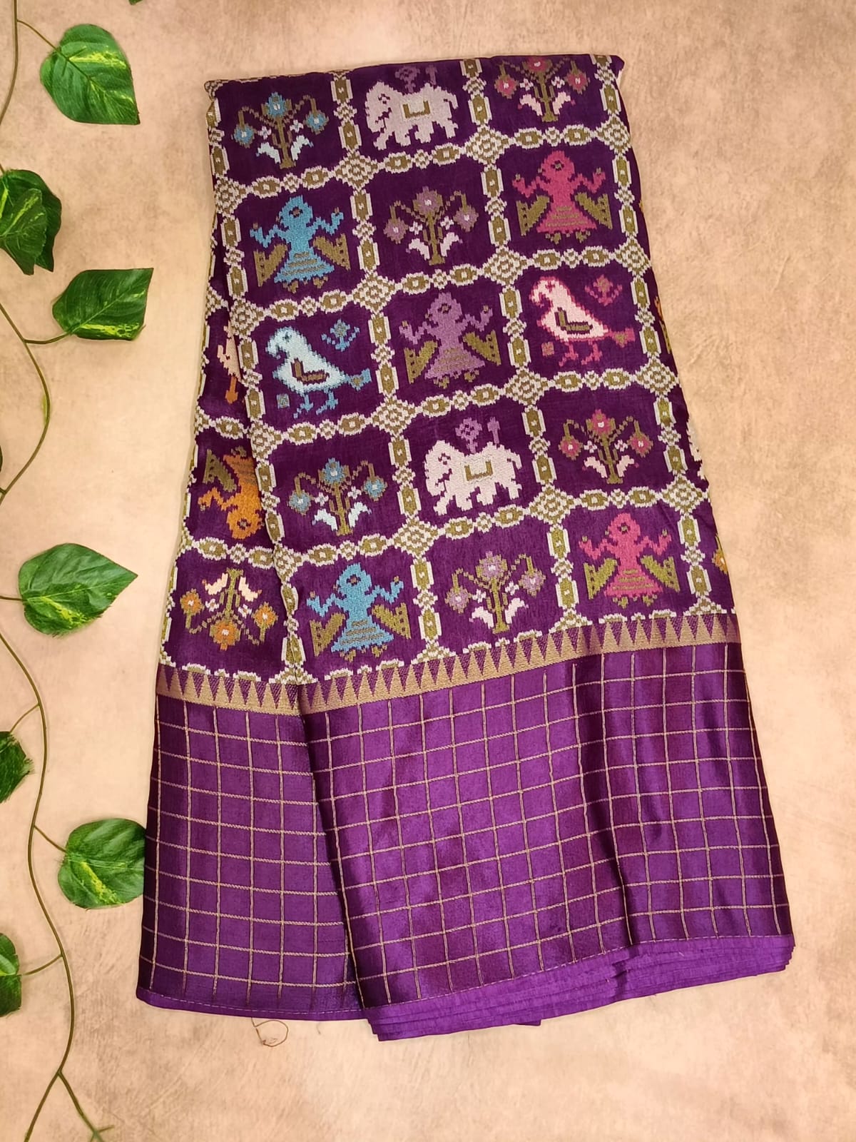 Pure Patola Satin Border Saree – Heritage Elegance